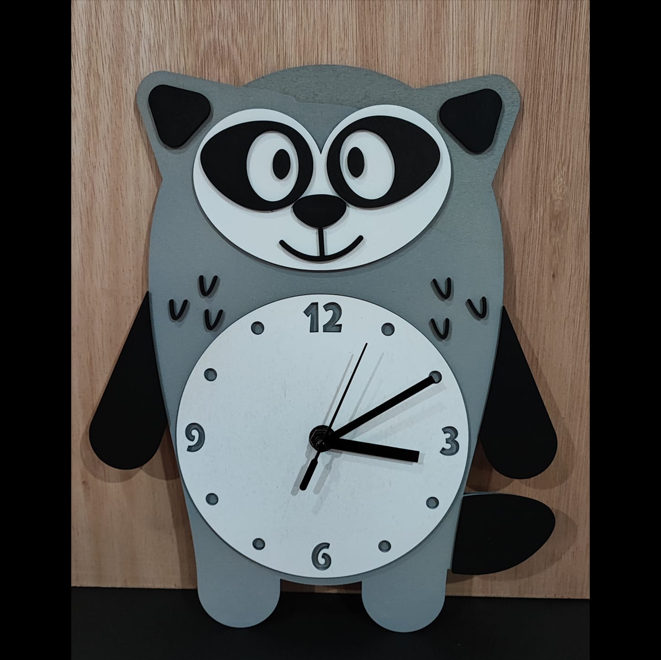 horloge raton laveur
